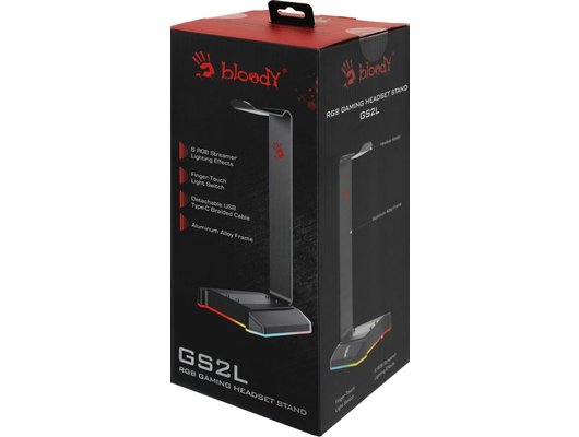 Игровые наушники проводные A4Tech Bloody GS2L подставка для наушников черный